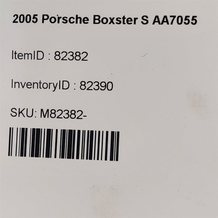 05-12 Porsche Boxster S Cayman Knuckle Spindle Hub Passenger Front RH AA7055