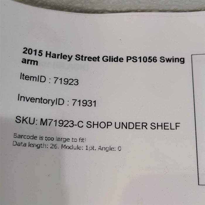 2015 Harley Street Glide Rear Fork Swing Arm Swingarm PS1056