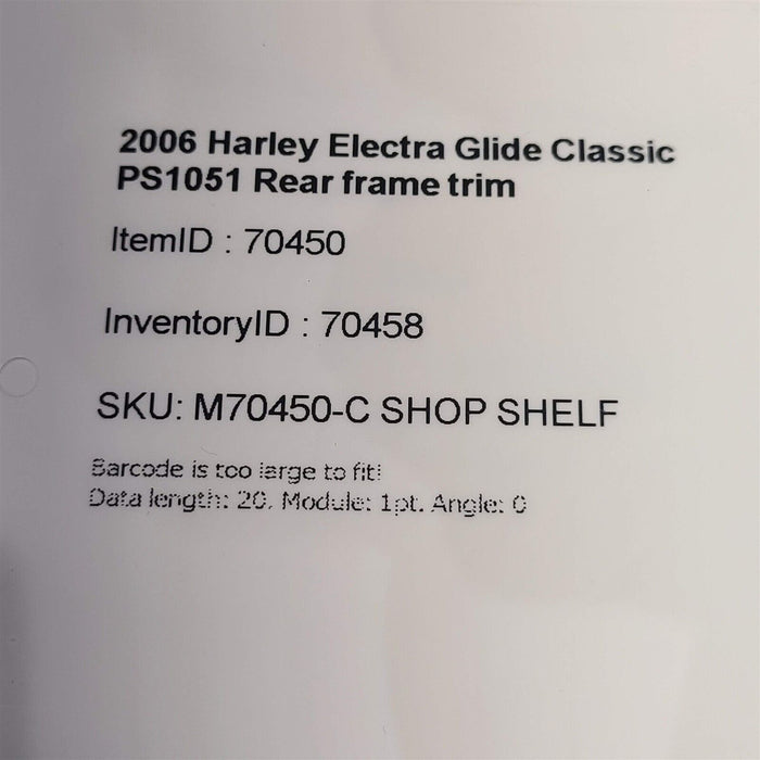 2006 Harley Electra Glide Classic Frame Trim Cover Pair Chrome PS1051