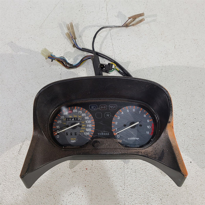 1996 Yamaha XJ600 600 Gauge Cluster Speedometer Cluster 11k Miles PS1072