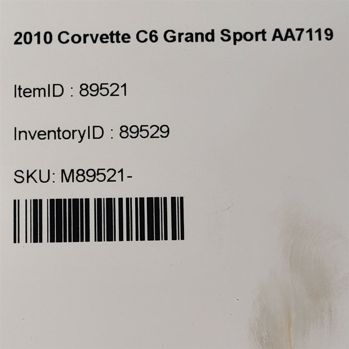 10-13 Corvette C6 Grand Sport Front & Rear Mono Leaf Springs Aa7119