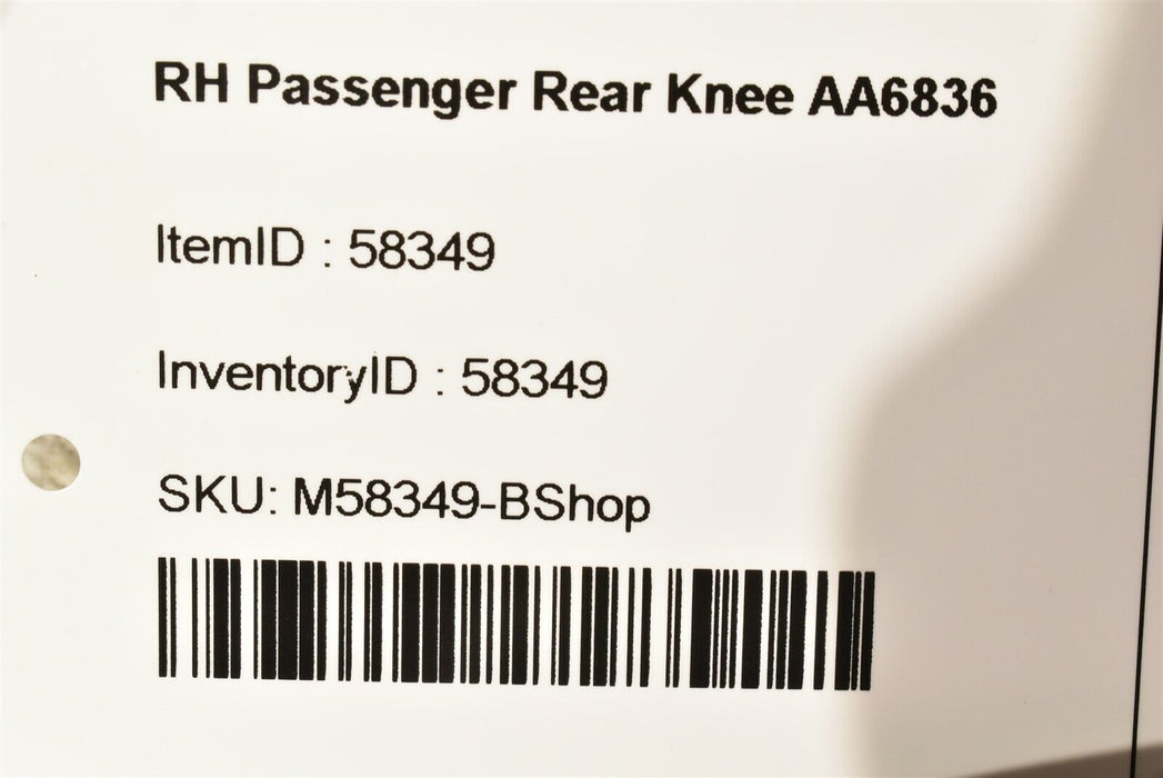 13-15 Camaro Ss Passenger Rear Suspension Knee No Brakes AA6836