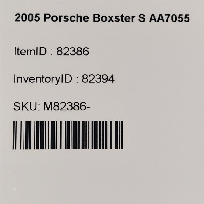 05-12 Porsche Boxster S Windshield Wiper bottle Tank Reservoir AA7055