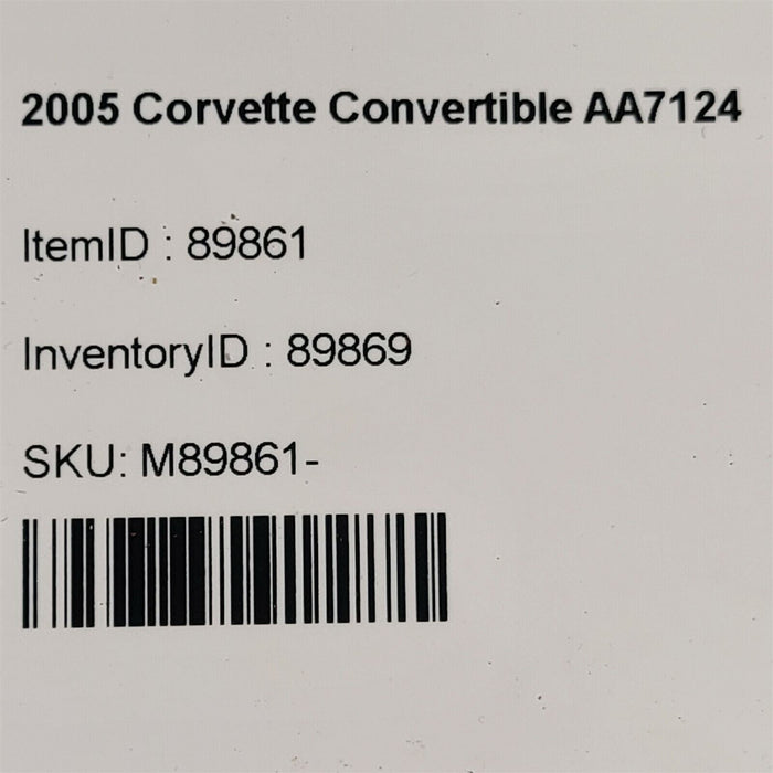 05-10 Corvette C6 Bose Door Speakers Woofers Set Oem Aa7124