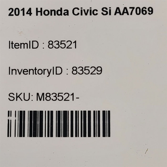 14-15 Honda Civic Si Blower HVAC Case AA7069