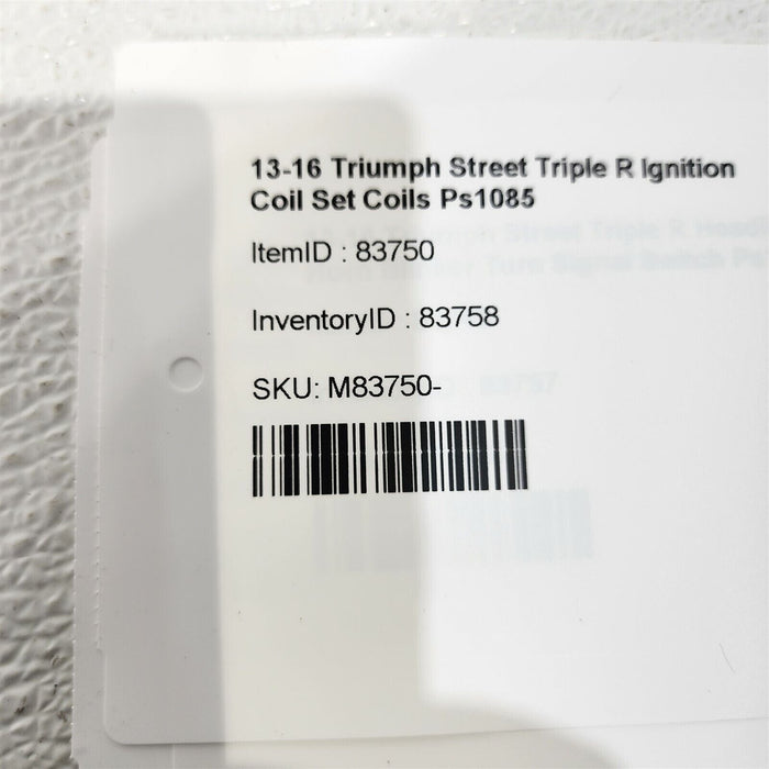 13-16 Triumph Street Triple R Ignition Coil Set Coils Ps1085