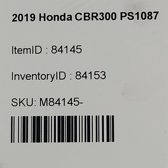 15-22 Honda Cbr300R Rear Brake Caliper Disc Ps1087