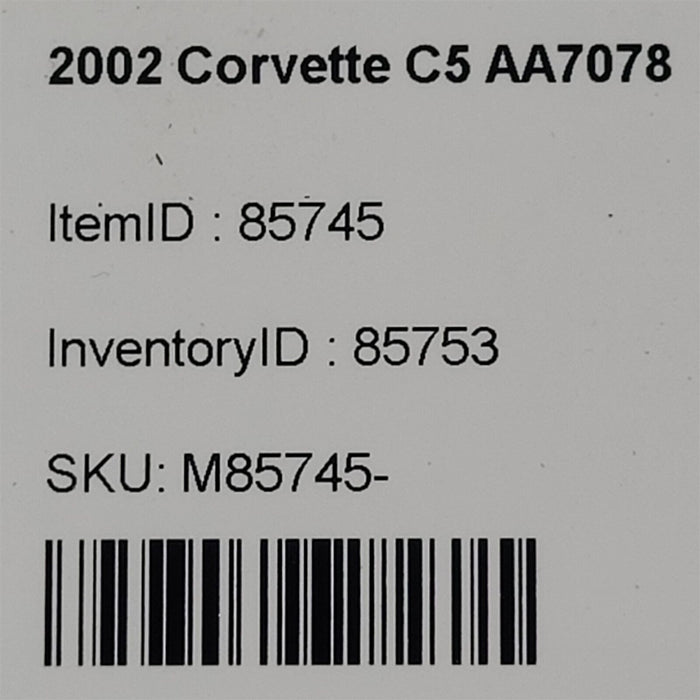97-04 Corvette C5 Lifter Tray Bolts Hardware Ls1 5.7L Aa7078