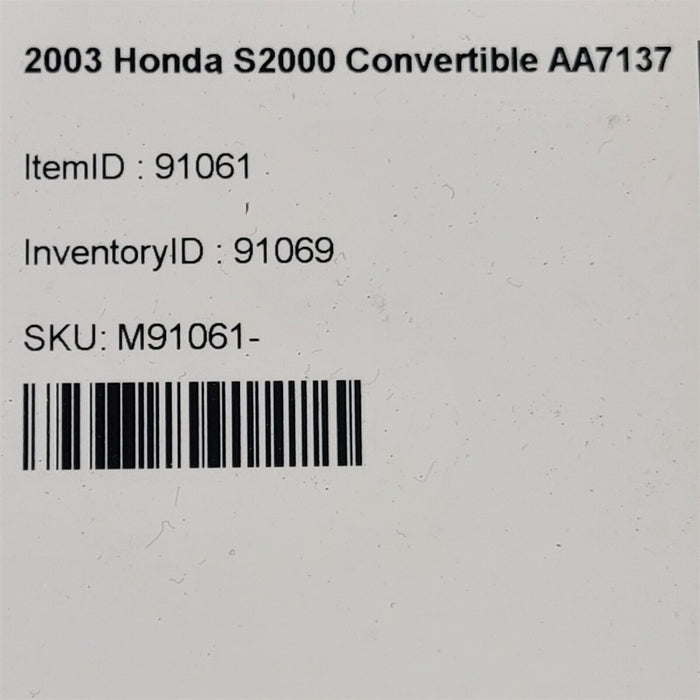 00-03 Honda S2000 Clutch Slave Cylinder Aa7137