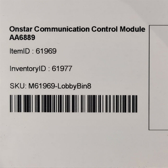 06-07 Corvette C6 Onstar Communication Module Oem AA6889