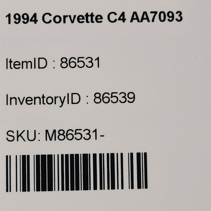 1994 Corvette C4 Bcm Body Control Module 16157364 Aa7093
