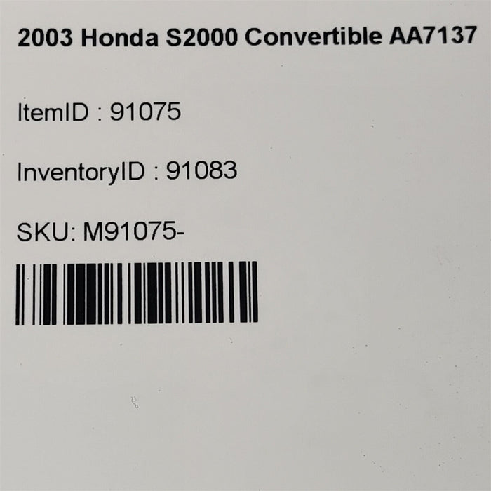 00-09 Honda S2000 Rear Brake Caliper Set Pair Aa7137