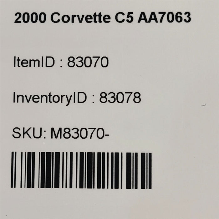 00-04 Corvette C5 Driver Air Bag Steering Wheel Aa7063