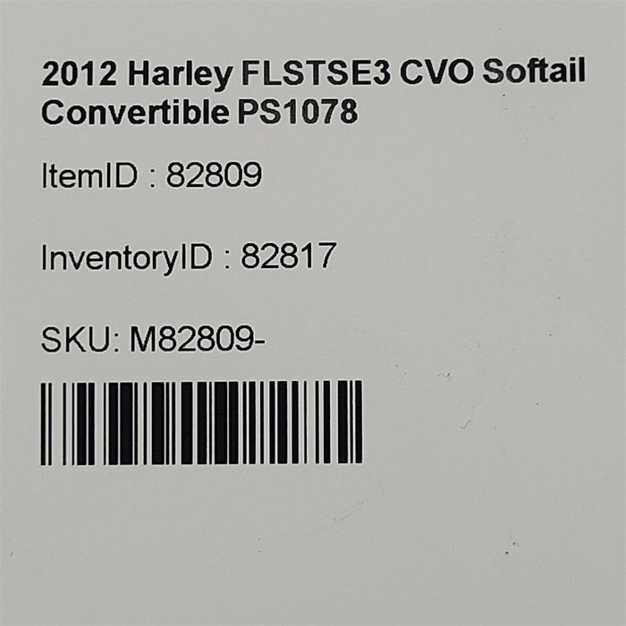 2012 Harley FLSTSE3 CVO Softail Convertible Rear Wheel 18" 41509-10 PS1078