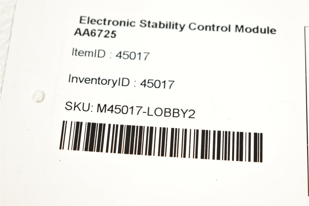 2018 Camaro Zl1 Electronic Stability Control Module Aa6725