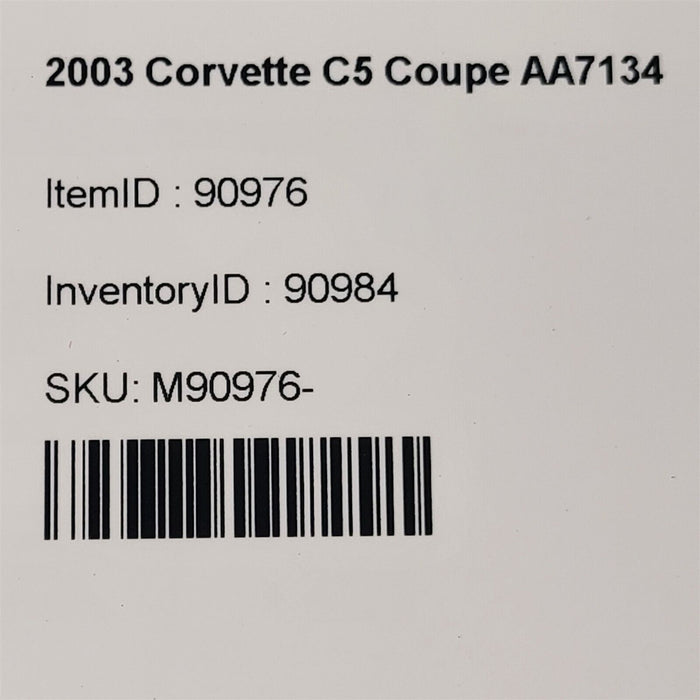 01-04 Corvette C5 Coolant Overflow Bottle Tank Reservoir Aa7134