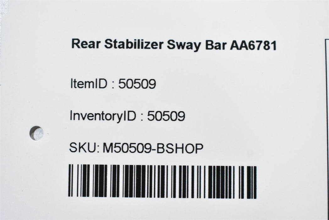 12-15 Camaro Ss Rear Sway Stabilizer Bar Oem Gm AA6781