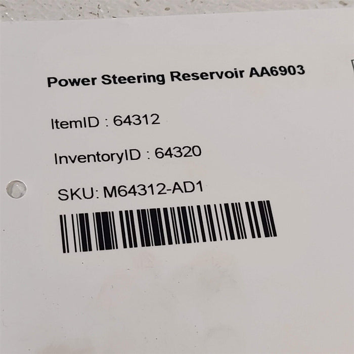 00-06 Audi TT Power Steering Reservoir AA6903