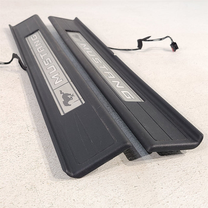 15-20 Mustang Gt Illuminated Door Sill Plate Covers Trim Pair Aa7142