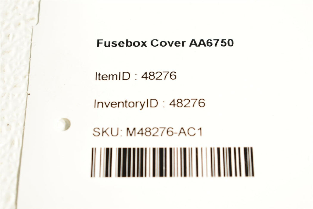 01-04 Porsche 986 Boxster S Fusebox Cover 996 610 210 00 Aa6750