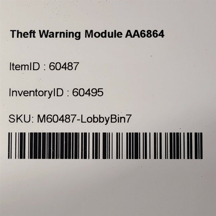 01-05 Lexus IS300 Theft Warning Module AA6864