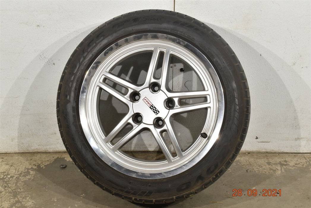 97-04 Corvette C5 Cray Front Silver Wheel w/ Polished Lip 17" AA6641