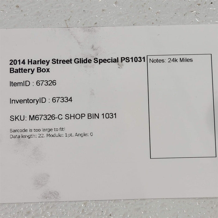 2014 Harley Street Glide Battery Box Mount Holder PS1031