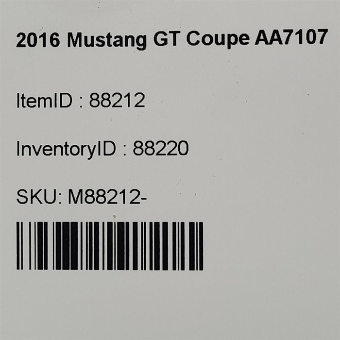 15-17 Mustang Gt Interior Fusebox Fuse Panel  Aa7107