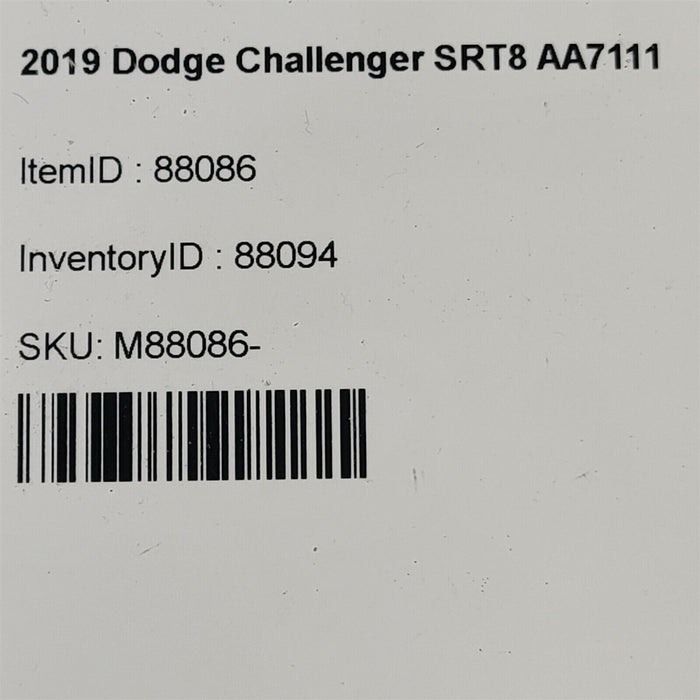 15-22 Dodge Challenger Scat Pack Driver Door Complete W/ Glass Lh Aa7111