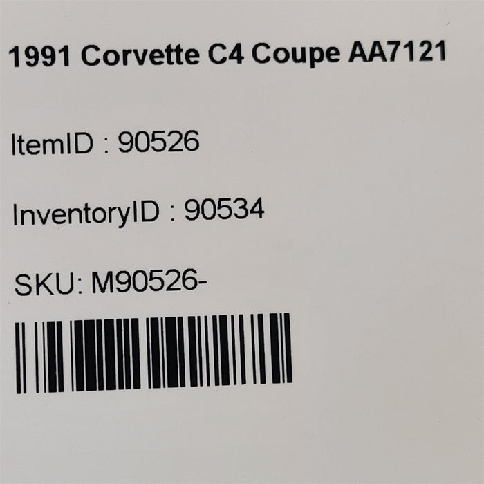 1991 Corvette C4 Body Control Module Bcm Aa7121 Reman