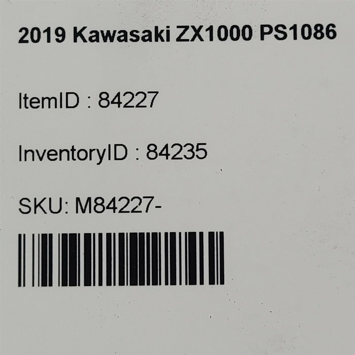 2019 Kawasaki Ninja Zx1000 W Main Engine Wiring Harness Loom Ps1086