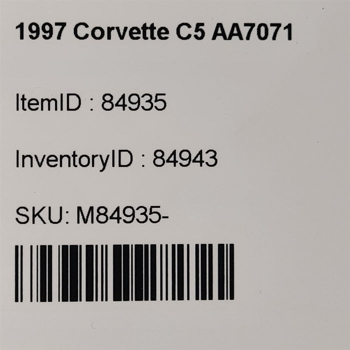 97-98 Corvette C5 Under Hood Fusebox Fuse Block Engine Bay Gm 15319557 Aa7071