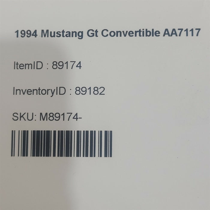 94-98 Mustang Gt Front Struts Suspension Strut Pair Aa7117