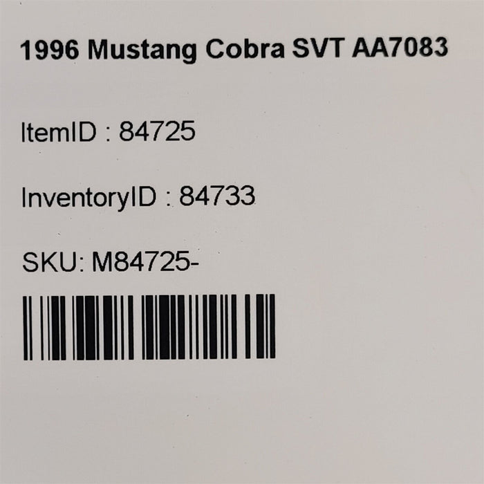 96-98 Mustang Cobra Svt Front Crank Pulley 4.6L Dohc 4V 32V Aa7083