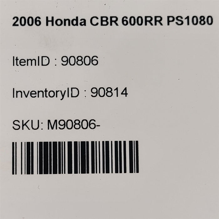 05-06 Honda Cbr 600Rr Rear Brake Caliper With Mounting Bracket Ps1080