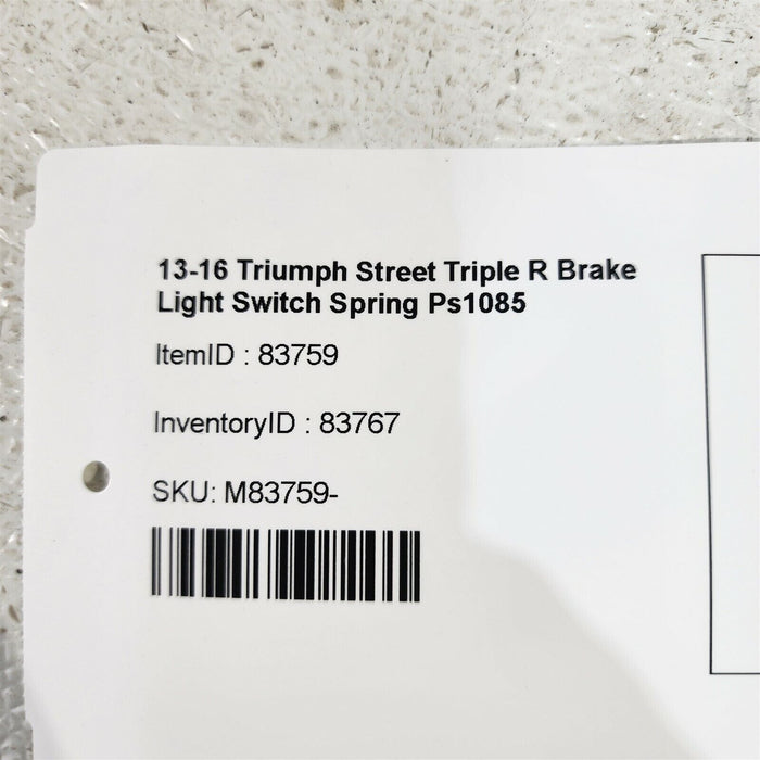 13-16 Triumph Street Triple R Brake Light Switch Spring Ps1085