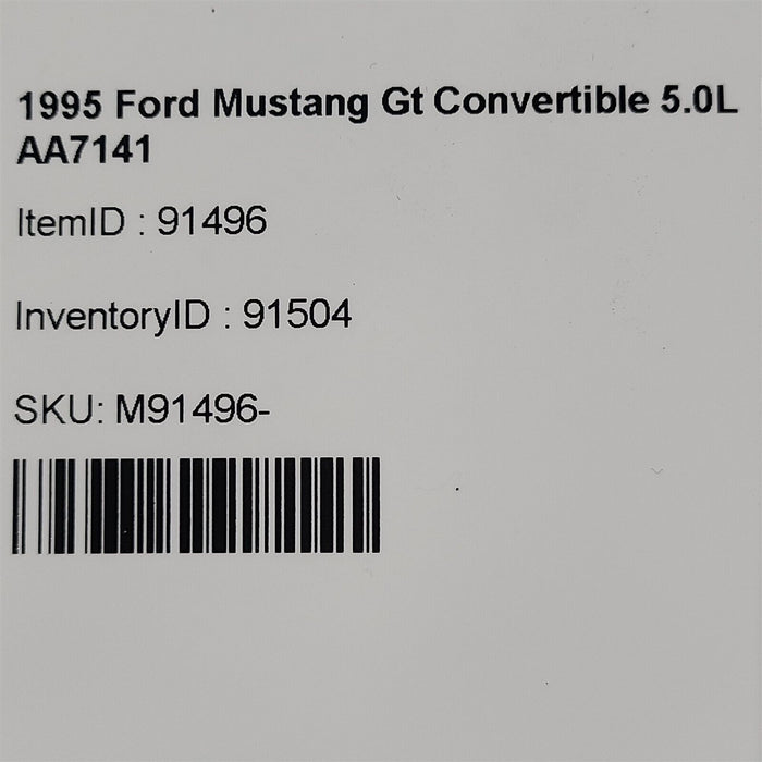 94-98 Mustang Exterior Convertible Top Body Trim Molding Set Aa7141