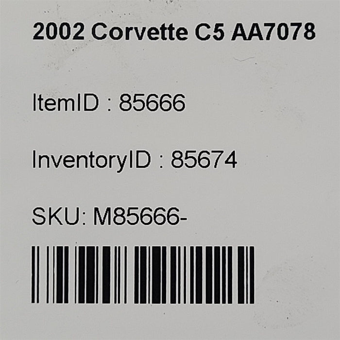 01-04 Corvette C5 Front Timing Cover Ls1 5.7L Ls6 Aa7078