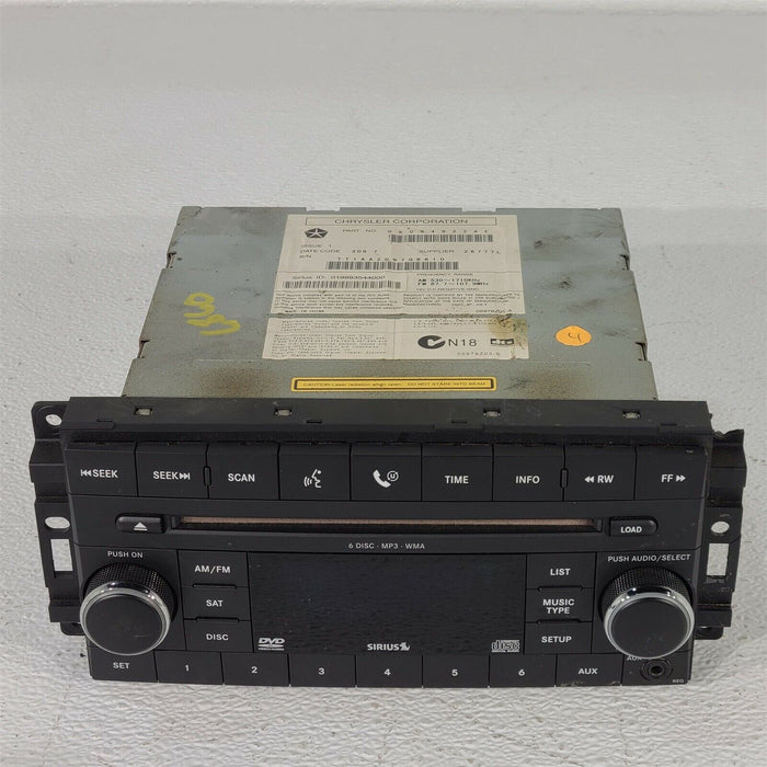 07-09 Dodge Charger SRT8 Radio Receiver Head Unit AM FM CD Sirius 5064922 AA6860