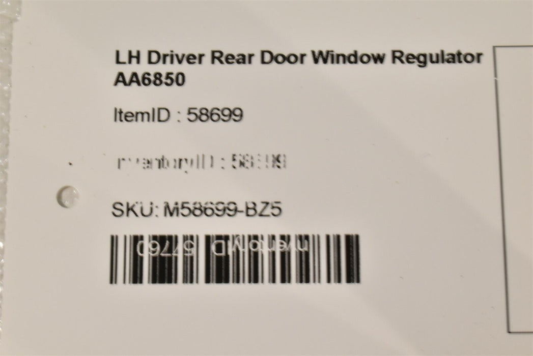 00-06 Escalade Window Regulator Driver Rear AA6850