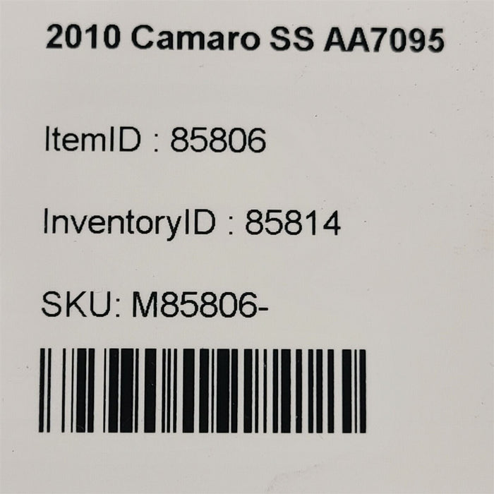 10-15 Camaro Ss Engine Mount Isolators (Pair) Aa7095