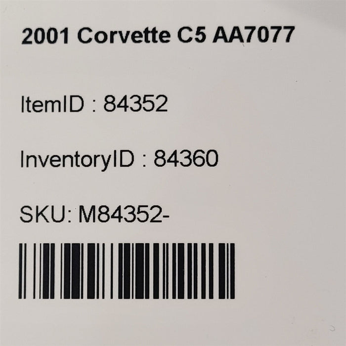 99-04 Corvette C5 Sport Seat With Track Passenger Rh Light Oak Aa7077