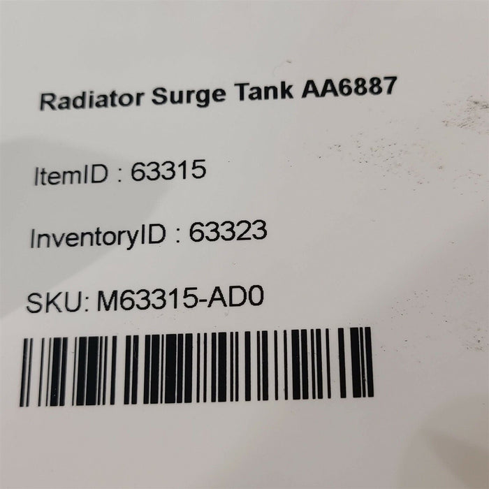 16-18 Camaro SS Coolant Bottle Reservoir Radiator Surge Tank AA6887