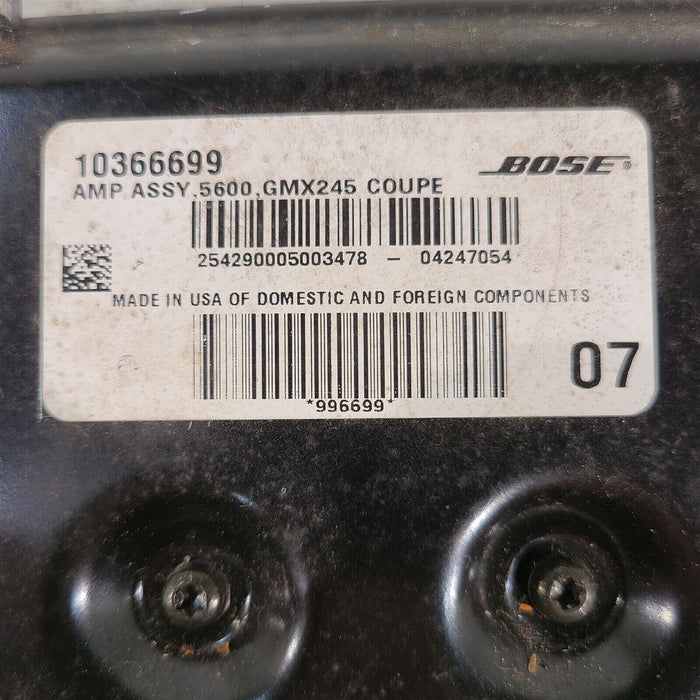 05-09 Corvette C6 Coupe Bose Stereo Amplifier Audio Amp Aa7106