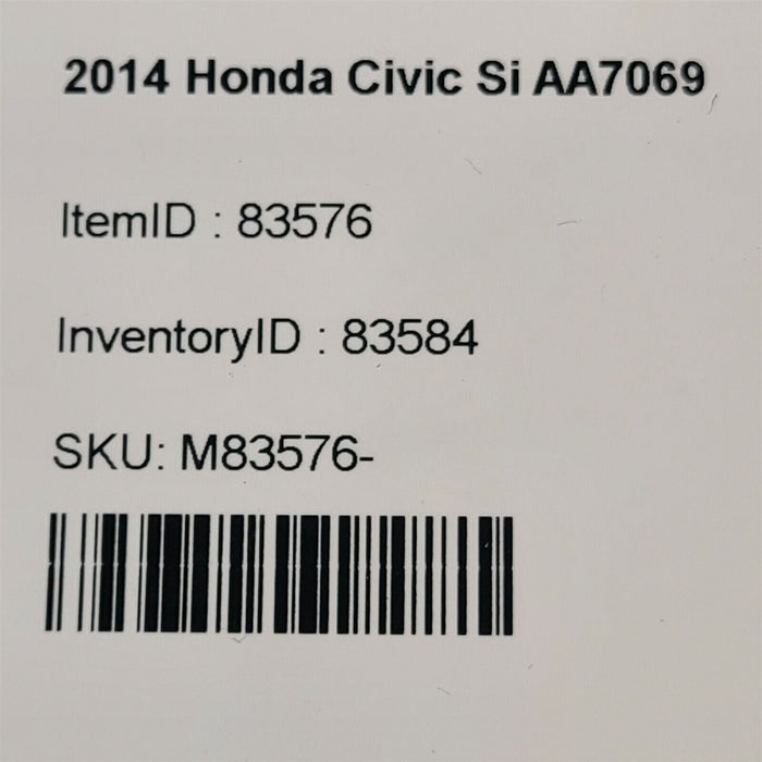 12-15 Honda Civic Si Dash Center Console Cubby Storage Tray AA7069