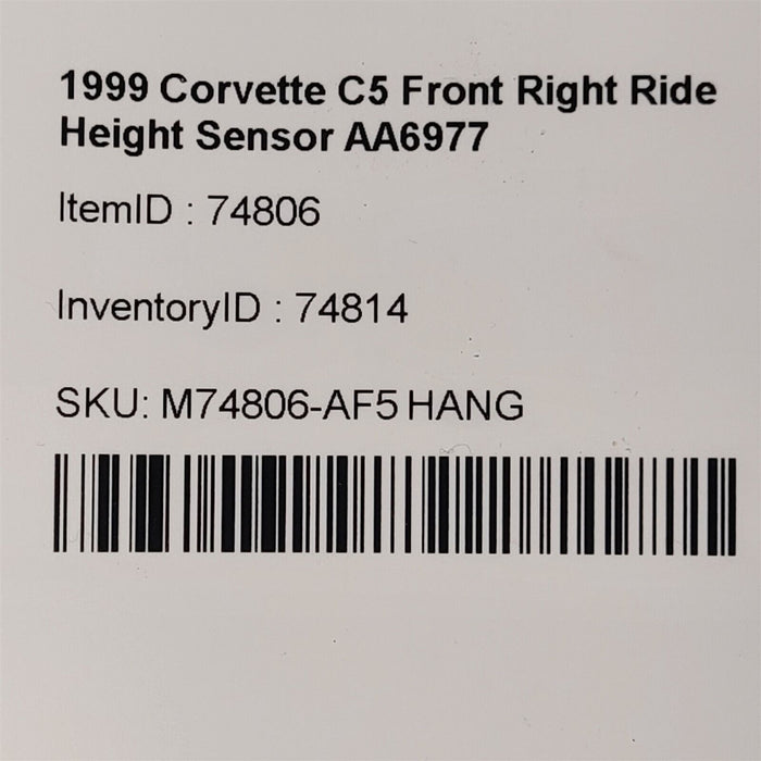 97-00 Corvette C5 Passenger Rear Ride Height Level Sensor AA6977
