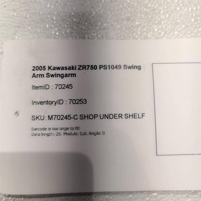 2005 Kawasaki ZR750 Swing Arm Swingarm PS1049