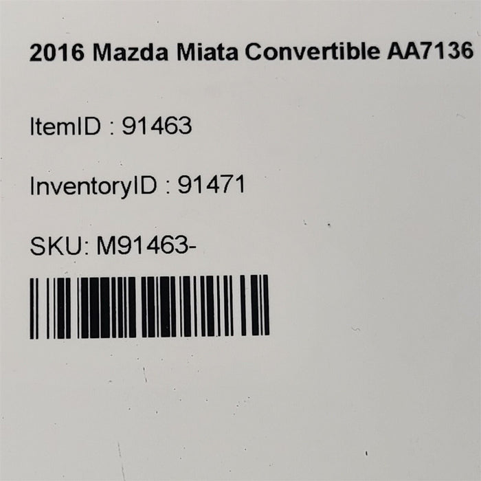 16-18 Mazda Miata Mx-5 Ecu Ecm Engine Computer 2.0L Automatic Aa7136 See Note