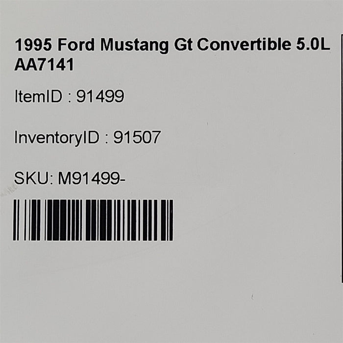 94-98 Mustang Gt Third Brake Light Wiring Harness Aa7141