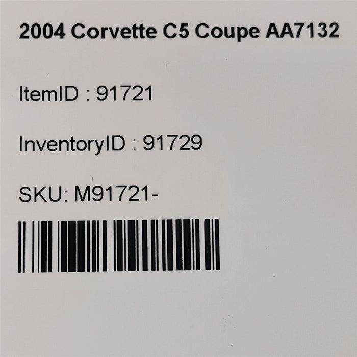 03-04 Corvette C5 Engine Bay Underhood Fusebox Fuse Box Block 10316193 Aa7132